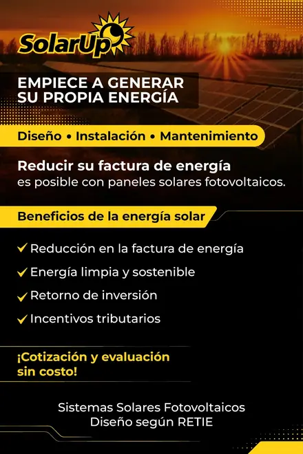 Empiece a generar su propia energía: diseño, instalación y mantenimiento según RETIE